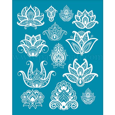 Olycraft X Cm Pochoirs En Argile Motif De Fleur S Rigraphie Pour