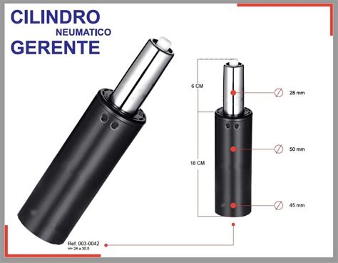 Cilindro Neumático Gerente Para Silla DIVIOFFICE SAS