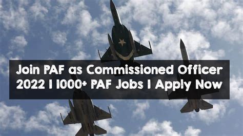 Join Paf As Commissioned Officer Paf Jobs Apply Now