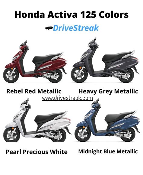 Honda Activa 125 Colors by DriveStreak - Issuu