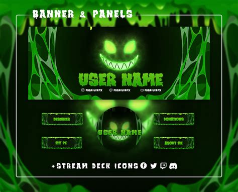 Slime Monster Animated Stream Overlayspsychedelic Aestheticslime