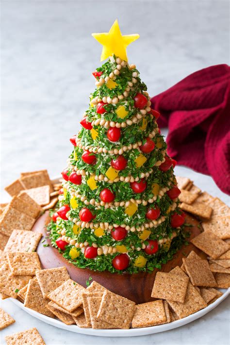 Christmas Tree Cheese Ball Cooking Classy