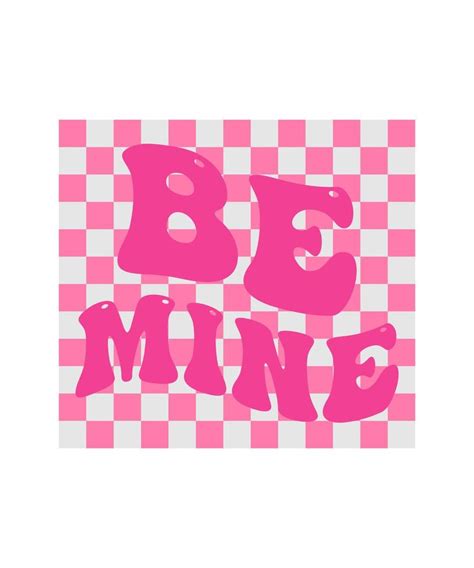 be mine lettering quote 16860707 Vector Art at Vecteezy