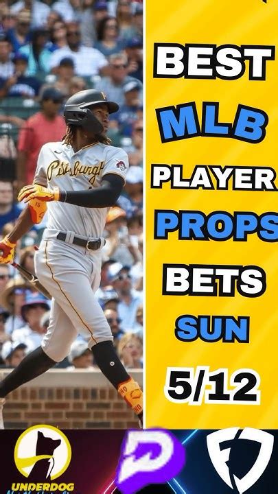 Best Mlb Player Prop Bets Today 5 12 Mlb Bets Prizepicks Youtube