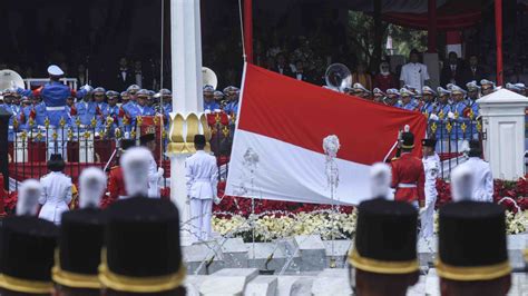 Foto Simak Rangkaian Acara Upacara HUT Kemerdekaan RI Ke 78 Di Istana