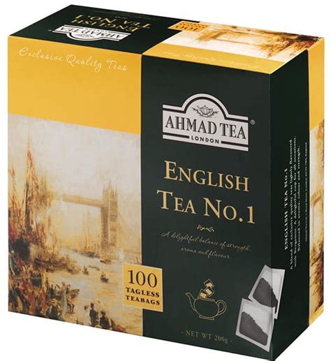 Ahmad Tea English Tea No 1 Herbata Czarna 100 Torebek Bez Zawieszki