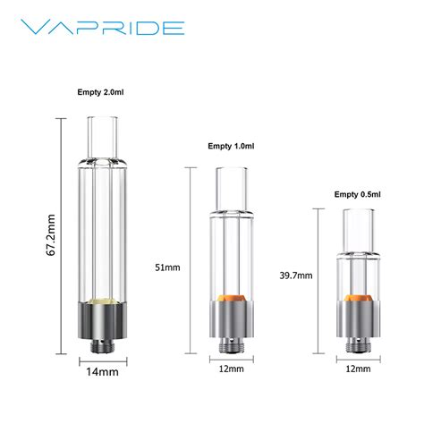 Vapride All Glass E Cigarette 0 5ml 1ml Disposable Vaporizer China