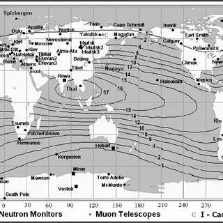 The Global Distribution Of Ground Level Cosmic Ray Detectors Neutron