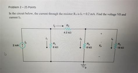 Solved Problem 2 25 Points In The Circuit Below The Current