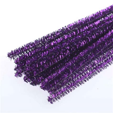 Purple Metallic Tinsel Pipe Cleaners Pipe Cleaners Chenille Stems