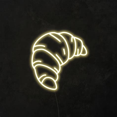 Croissant Neon Sign Echo Neon 1 LED Neon Sign Brand