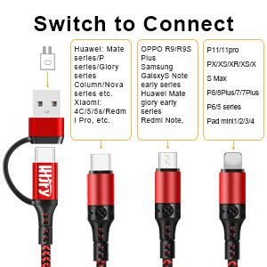 Lhjry Cable De Carga M Ltiple Unidades Pies En Usb A C A