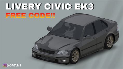 FR Legends Livery Honda Civic EK3 Ferio V 0 2 9 YouTube