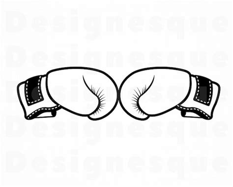 Outline Boxing Gloves Clipart Boxing gloves heart red outline icon