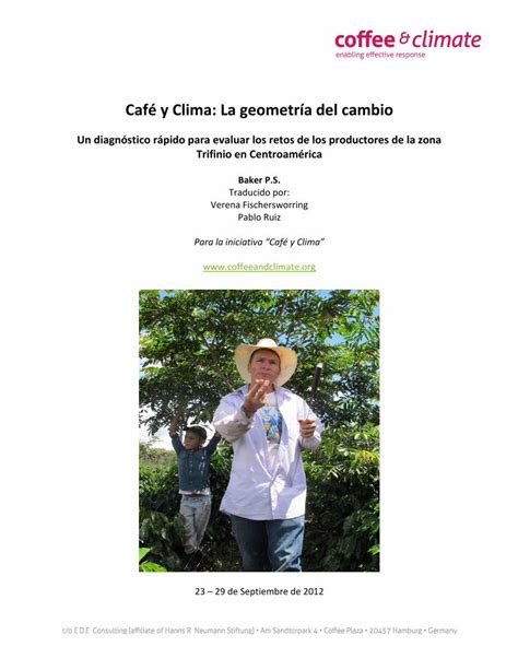 PDF Café y Clima La geometría del cambio Un diagnóstico rápido