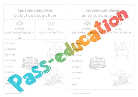 Fiche M Mo L Ve Sons Pr Br Tr Dr Cr Gr Fr Vr Ere Eme