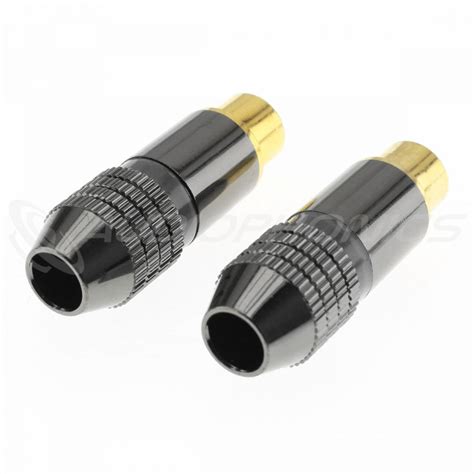 Wm Audio Cs 320 Female Rca Connectors Gold Plated Ø6mm Pair Audiophonics