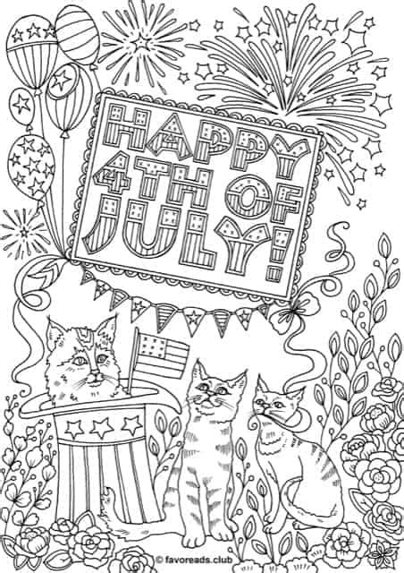 Free Printable Fourth Of July Coloring Pages Printable Adult Coloring