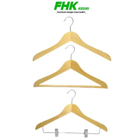 Jual Dws Hanger Kayu Natural Dewasa Shopee Indonesia