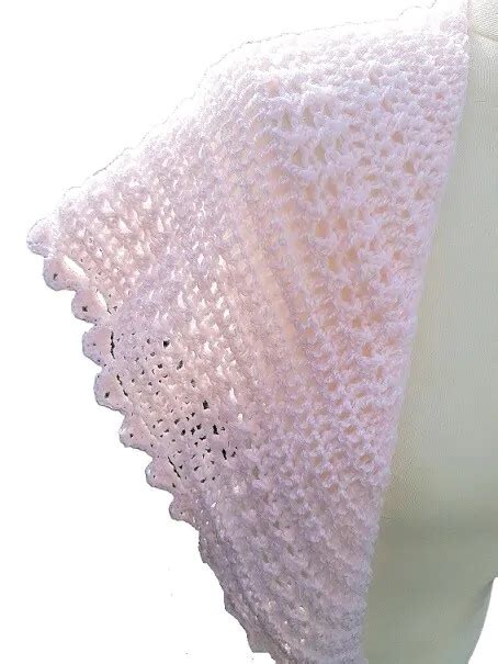 Easy Lightweight And Lacy Crochet Triangle Shawl Jera S Jamboree