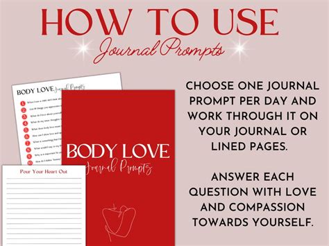 Body Image Printable Body Image Workbook Body Image Journal Etsy