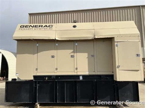 750 Kw Generac 6640370100 Standby Generator Set Sound Attenuated Enclosure 277 480 Volts