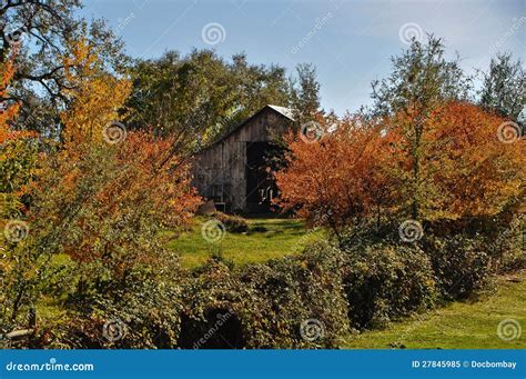 Old Barn in the fall stock image. Image of landscape - 27845985