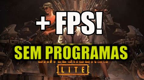 COMO AUMENTAR OS FPS NO PUBG LITE E OUTROS GAMES SEM PROGRAMAS