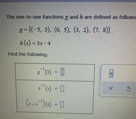 Solved For Each Pair Of Functions F And G Below Find Chegg