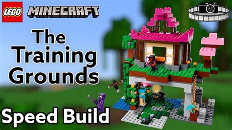 Lego Minecraft 21183 The Training Grounds Stop Motion Speed Build Youtube