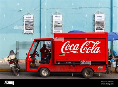 Coca Cola Truck Merida Mexico Stock Photo Alamy