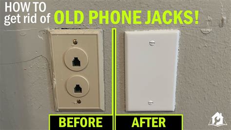 How To Remove Old Telephone Jacks Cable Outlets Youtube