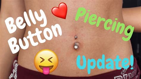 Belly Button Piercing Update Youtube