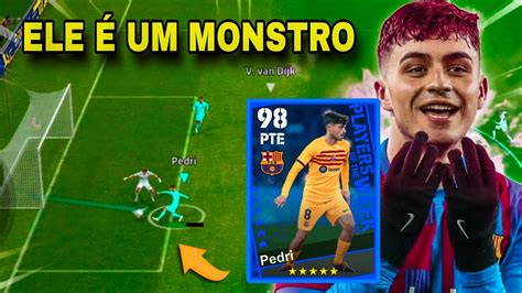 EFOOTBALL 2024 GAMEPLAY ABSURDA DO PEDRI OVERAL 98 ESSA É A CARTA