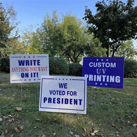 Cheap Plastic White Signs Blank 18 X 24 X4 Mm Election Campaign ...