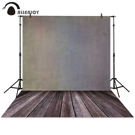 Allenjoy Photographie Toile De Fond Brique Gris Mur Plancher En Bois