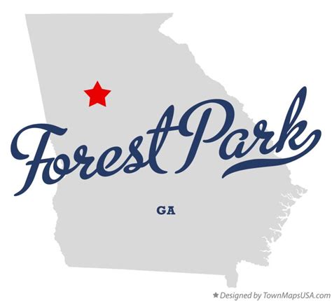 Map Of Forest Park Ga Georgia