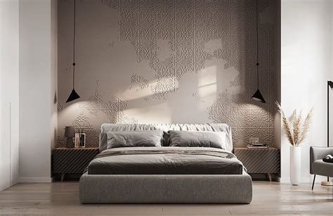 best mdf design for bed room wall 3D model | CGTrader