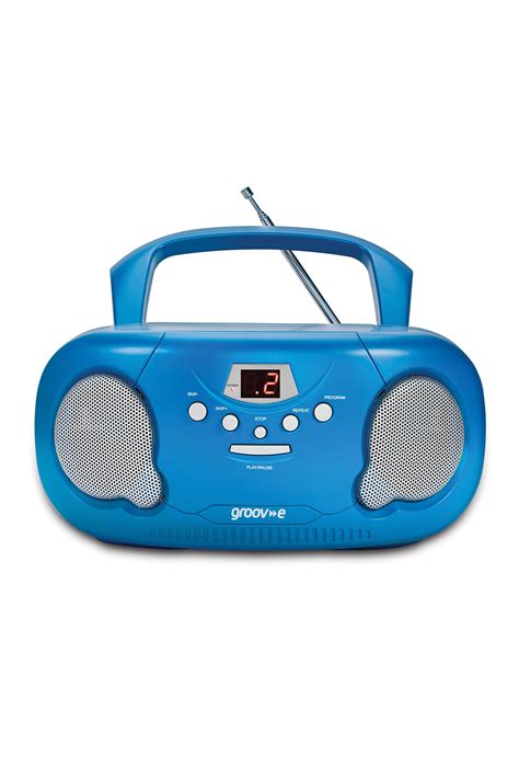 Groov E Original Boombox Portable Cd Player With Radio Black Groov