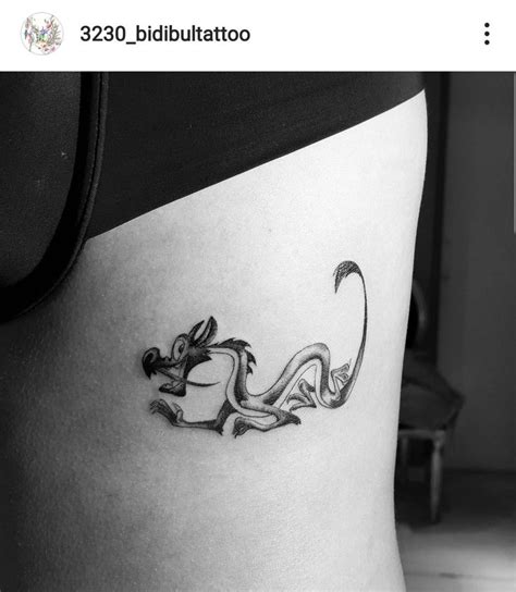 Tatouage mushu, Mulan | Tatouage stitch disney, Tatouage disney, Tatouage