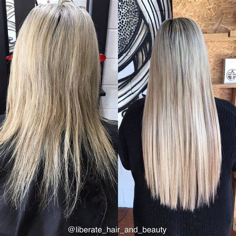 Before And After 22 60 Pieces Of Tape Hair Extensions Tape In Hair