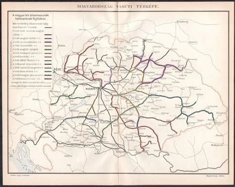 8 db Magyarországos térkép közte Magyarország vasuti térképe