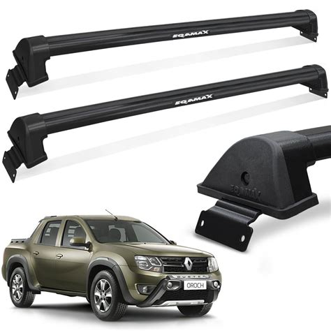 Rack De Teto Duster Oroch 2016 A 2020 Preto Eqmax General Car