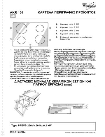 Whirlpool Akr Ix Hob Program Chart Manualzz