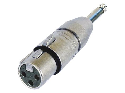 ADAPTADOR XLR HEMBRA DE 3 POLOS JACK MONO DE 6 35mm DJMania