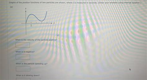 Answered Graphs Of The Position Functions Of Two Bartleby