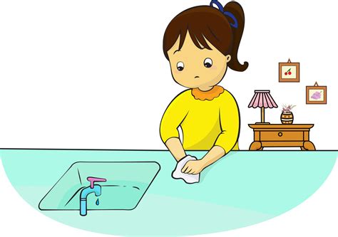 Girl wash the wound and first aid for bleeding isolated illustration ...