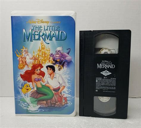 Walt Disney The Little Mermaid VHS Tape Black Diamond Banned Cover ...