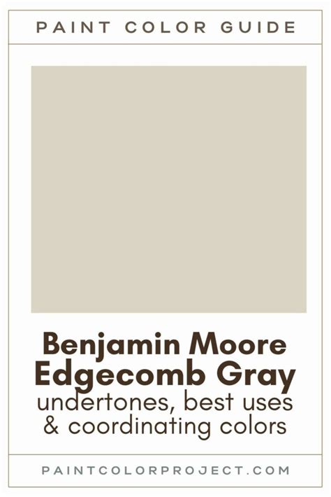 Benjamin Moore Edgecomb Gray: complete color review - The Paint Color ...