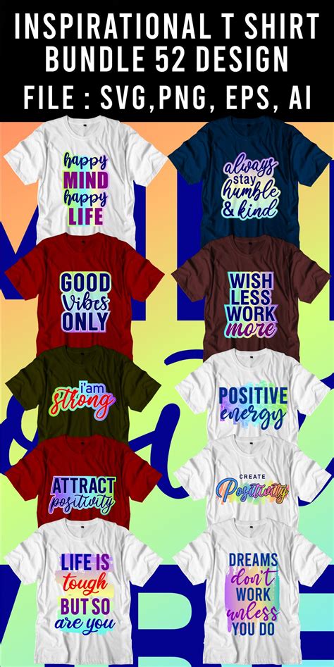 T Shirt Designs Bundle Svg, Png, Ai, Sublimation